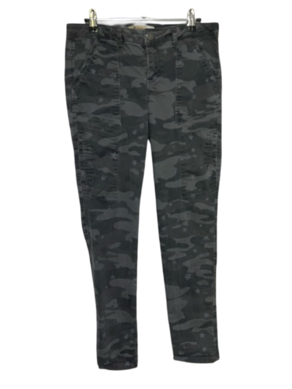 Democracy Gray Camo Straight Leg Pants Size 6